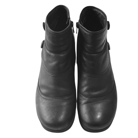 Tara M. Leather Boots Women's Brandi Black Ankle Bootie 8.5 - Picture 3 of 6